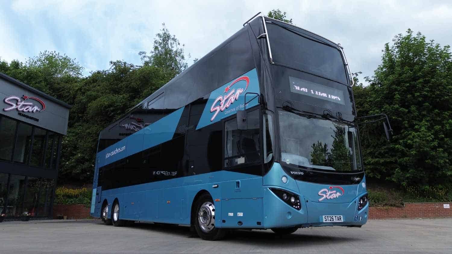 Star Coaches Double Decker Mega 98 Seater Coach exterior